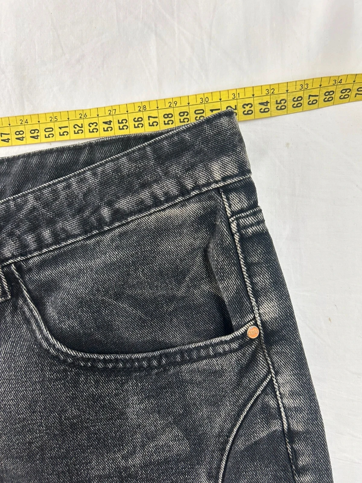 Jean negro grande a rayas grises talla 5XL – photo 9